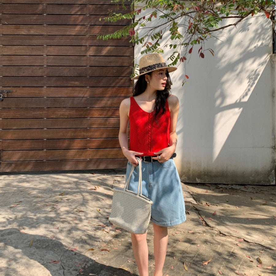 Outerwear Base-layer Slip Knit Vest