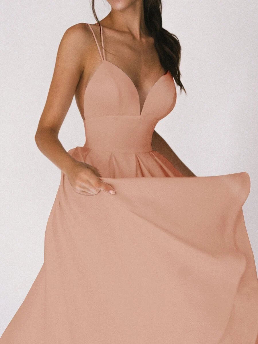 Summer saleElegant strappy V-neck dress
