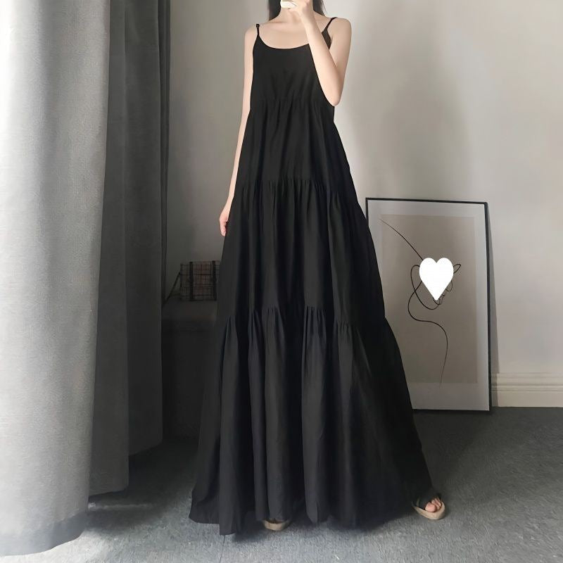 Extra-long Plus-size Slip Dress For Women