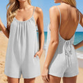 Summer New Womens Shorts Beach Jumpsuit
